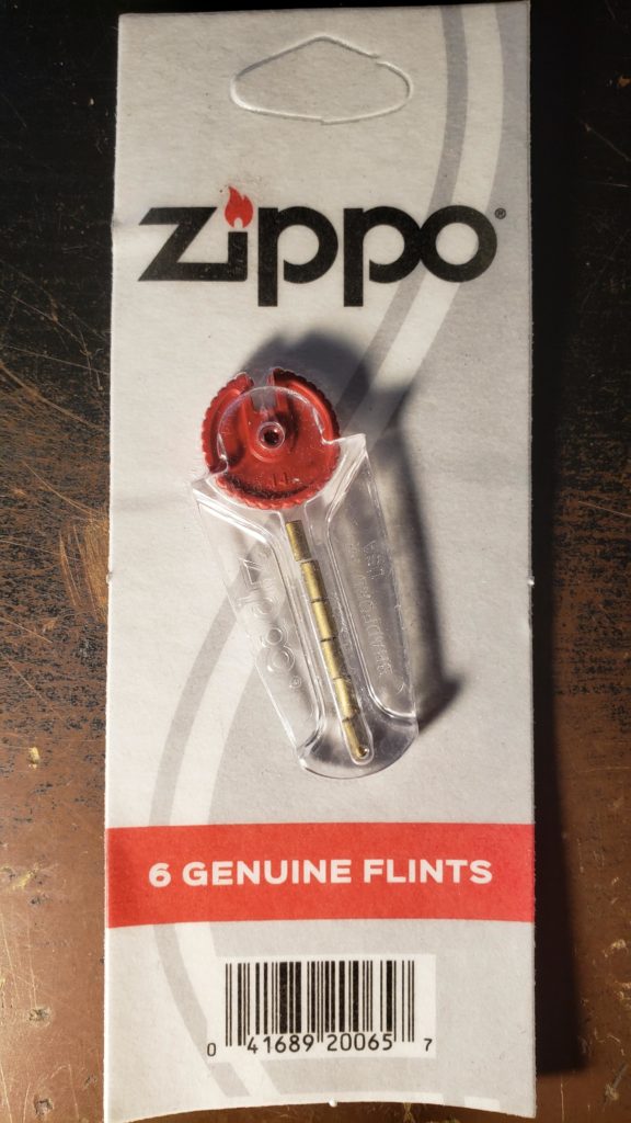 kIT ZIPPO gasoline + wick + blister with 6 stones all ORIGINAL ZIPPO